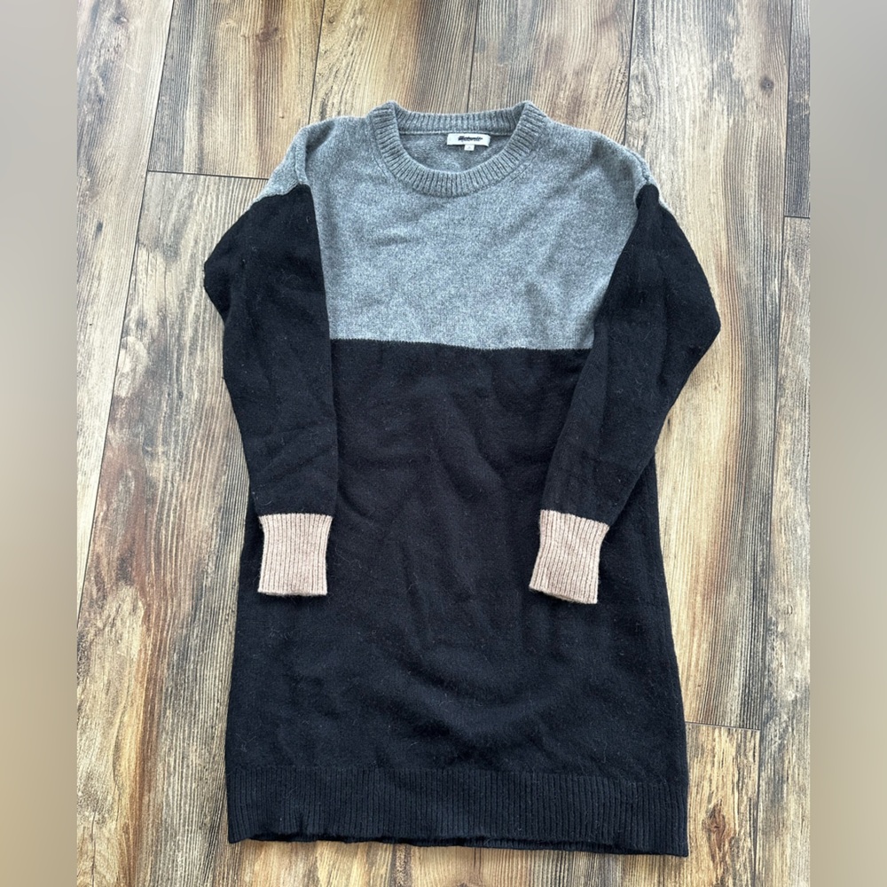 Madewell color block sweater dress